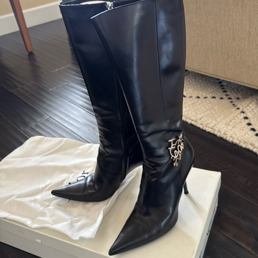 Dior black boots